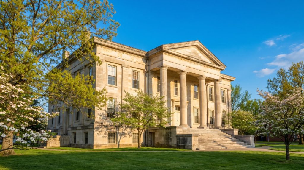 Upstate New York county courthouse