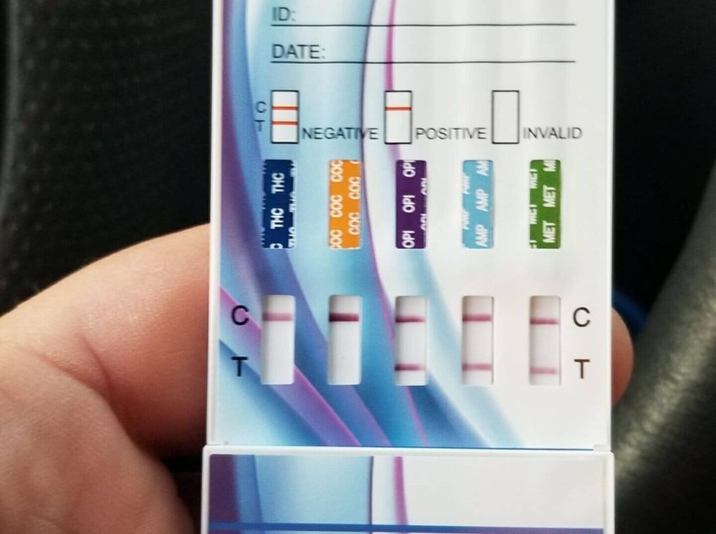 Rapid drug test read on site